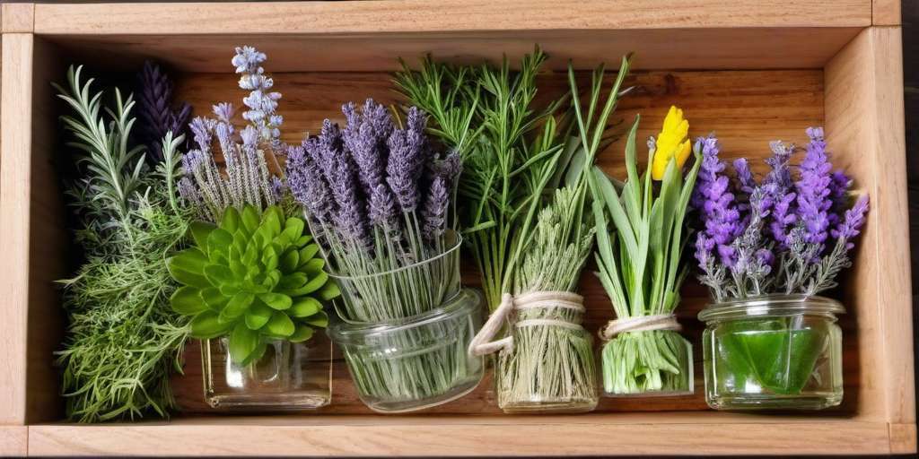 alt=manojo de plantas medicinales para un botiquin de verano