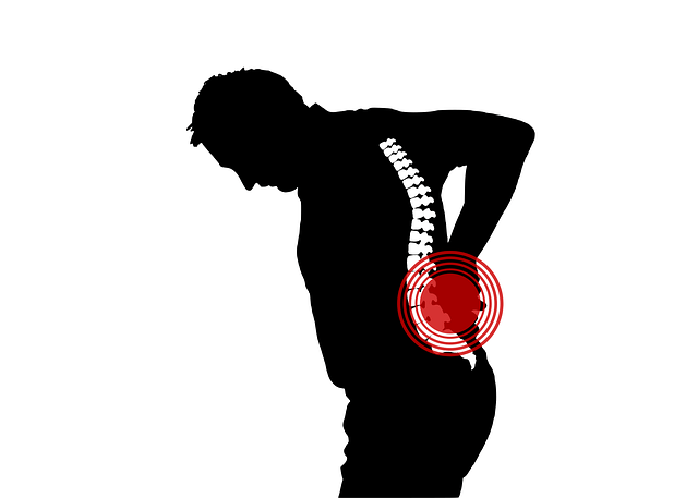 alt=imagen de columna vertebral reflejando dolor lumbar